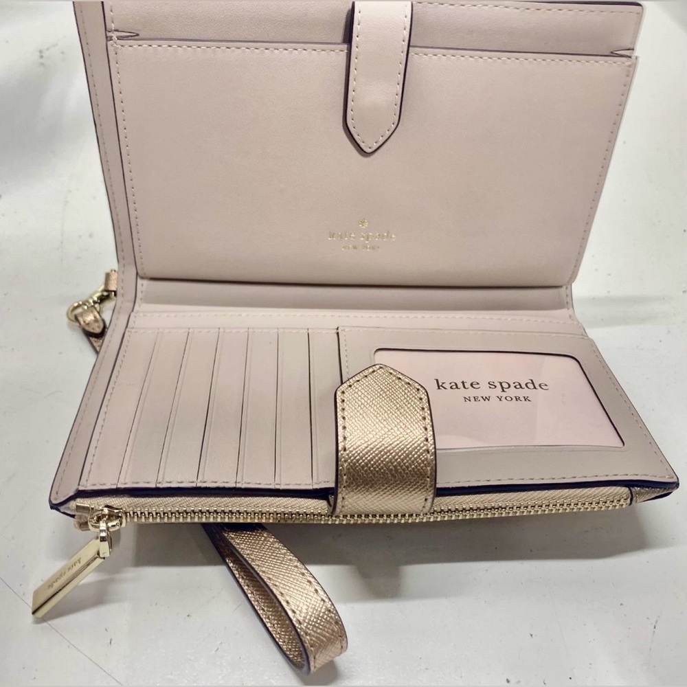 Kate Spade New York Gold Wristlet Wallet – NWOT - Picture 8 of 8